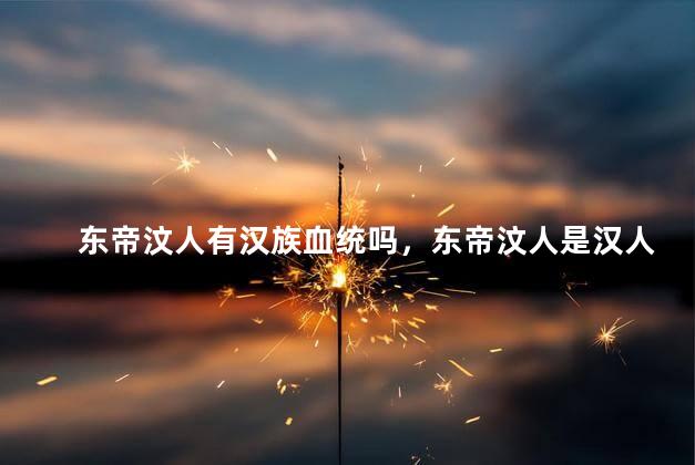 东帝汶人有汉族血统吗，东帝汶人是汉人吗
