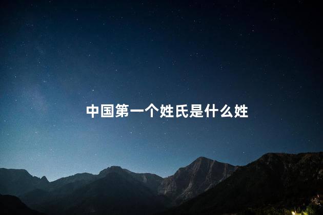 中国第一个姓氏是什么姓，中国最早的姓氏是什么?
