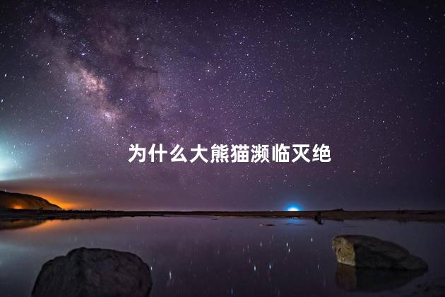 为什么大熊猫濒临灭绝，大熊猫是因为人类濒临灭绝的吗