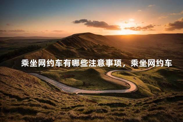 乘坐网约车有哪些注意事项，乘坐网约车要注意哪些事项？