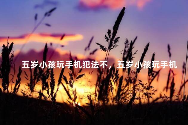 五岁小孩玩手机犯法不，五岁小孩玩手机好吗