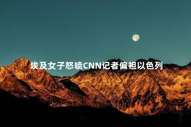 埃及女子怒喷CNN记者偏袒以色列 以发布警告敦促公民离开埃及、约旦