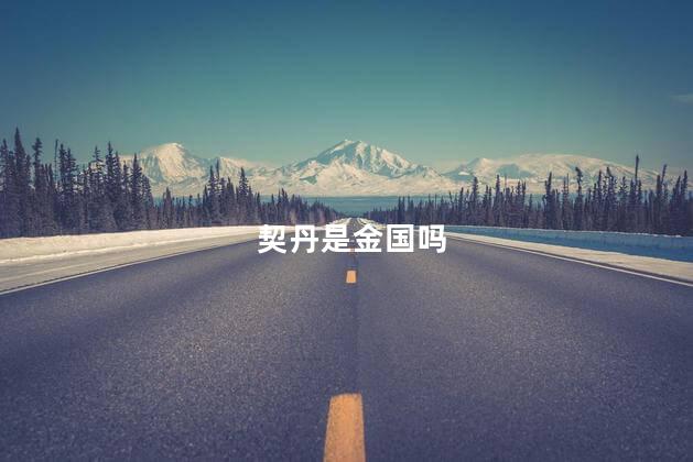 契丹是金国吗，契丹是不是金国