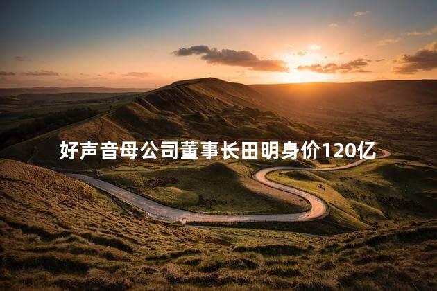 好声音母公司董事长田明身价120亿 好声音作为中国最受欢迎的音乐选秀节目