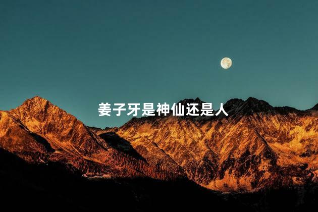 姜子牙是神仙还是人，姜子牙是神仙还是人类