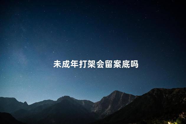 未成年打架会留案底吗，17岁打架未成年要拘留多少天