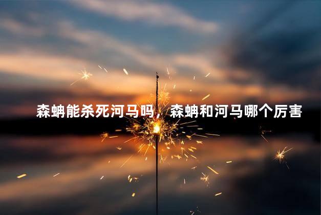 森蚺能杀死河马吗，森蚺和河马哪个厉害