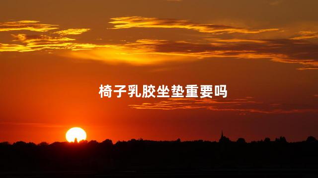 椅子乳胶坐垫重要吗