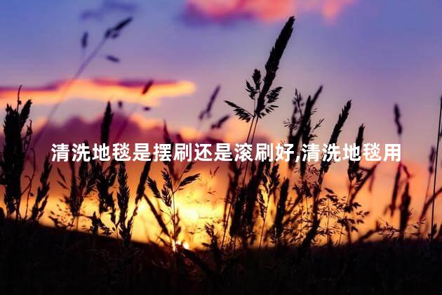 清洗地毯是摆刷还是滚刷好，清洗地毯用摆刷还是滚刷呢