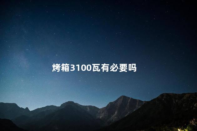 烤箱3100瓦有必要吗