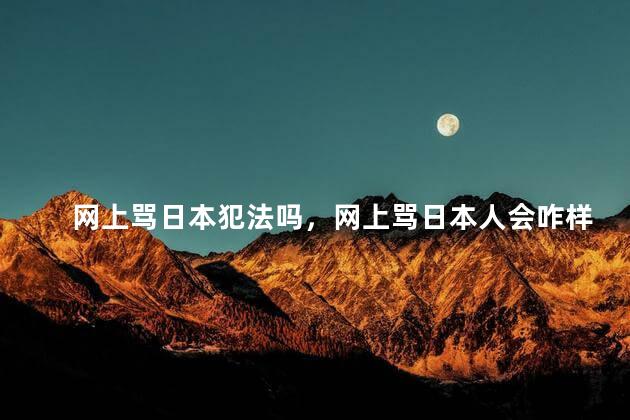 网上骂日本犯法吗，网上骂日本人会咋样