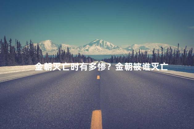 金朝灭亡时有多惨？金朝被谁灭亡
